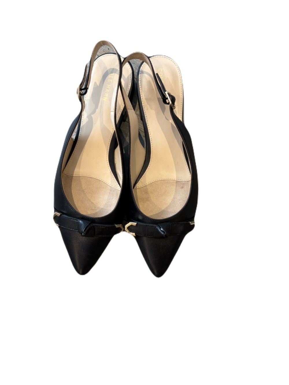 Cole Haan Menlo Skimmer Slingback Flats with Bow Accent